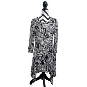 Kaktus Fairy Floral Whimsigoth Sz S Artsy Mesh Asymmetrical Tunic Top